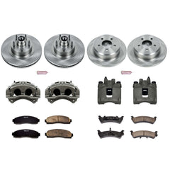 Power Stop KCOE4356 Autospecialty 1-Click Daily Driver Front And Rear Brake Kit for 2001-2002 Ford Explorer Sport Rear Wheel Drive product image