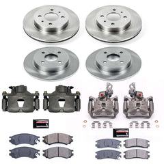 Power Stop KCOE4378 Autospecialty 1-Click OE Replacement Front And Rear Brake Kit With Calipers for 1996-1998 Saturn SC1 Rear Disc product image