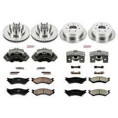 Power Stop KCOE4390 Autospecialty 1-Click Daily Driver Front And Rear Brake Kit for 2000 Ford F-150 Base, Lariat, XL, XLT Rear Wheel Drive product image