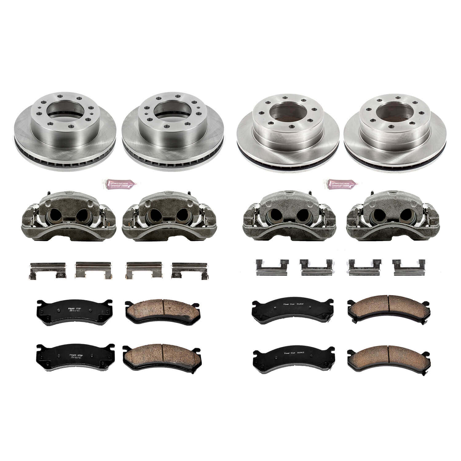Power Stop KCOE4423 Autospecialty 1-Click Daily Driver Front And Rear Brake Kit for 2004 Chevrolet Silverado 2500 HD product image