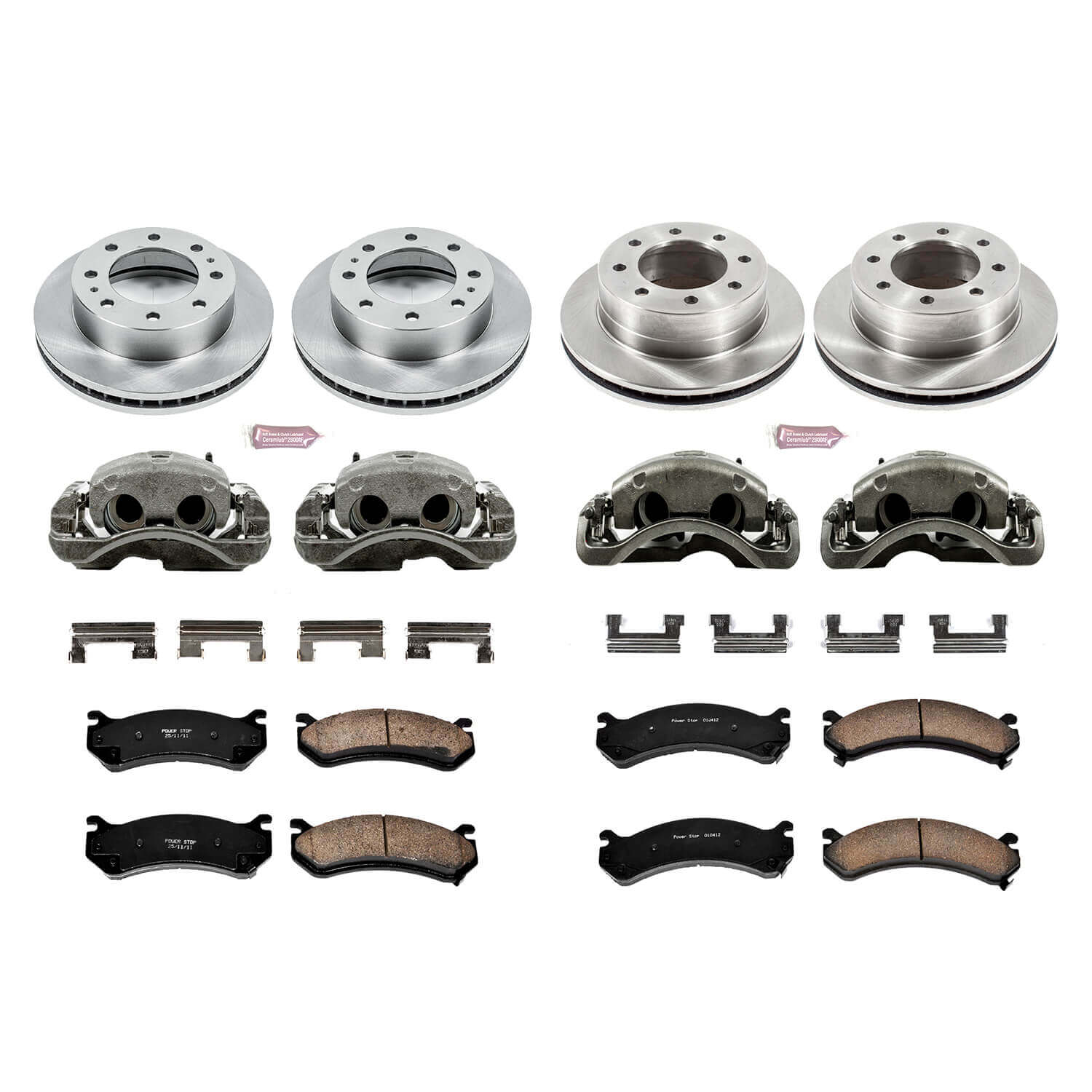 Power Stop KCOE4426 Autospecialty 1-Click Daily Driver Front And Rear Brake Kit for 2003 Chevrolet Silverado 1500 HD product image