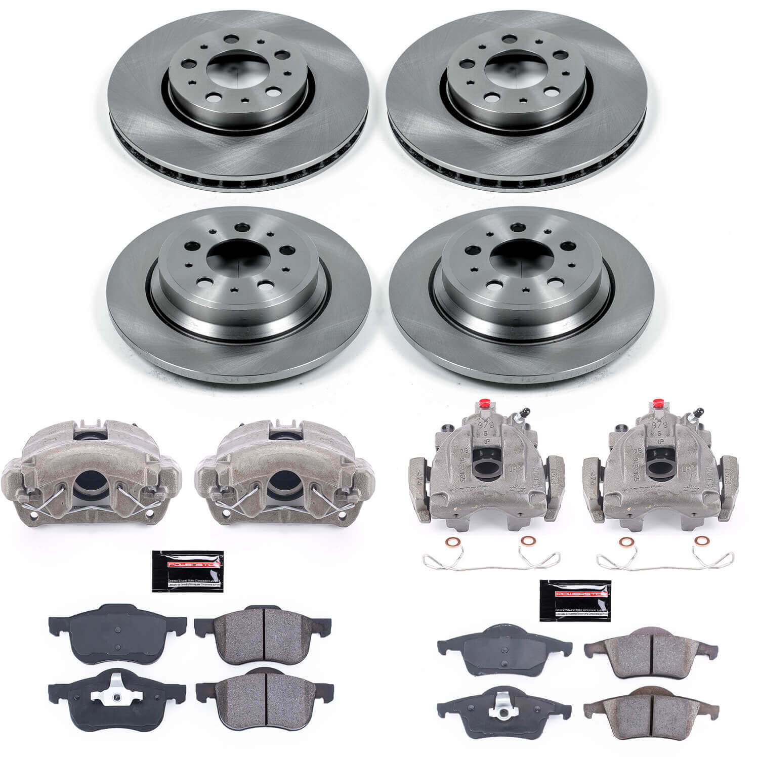Power Stop KCOE4430A Autospecialty 1-Click OE Replacement Pad And Rotor Kit With Calipers for 2001-2003 Volvo S60 product image