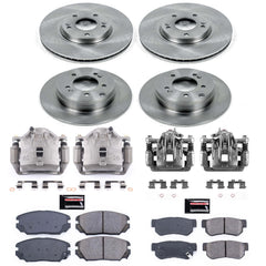 Power Stop KCOE4443A Autospecialty 1-Click OE Replacement Front And Rear Brake Kit With Calipers for 2006-2008 Hyundai Sonata product image