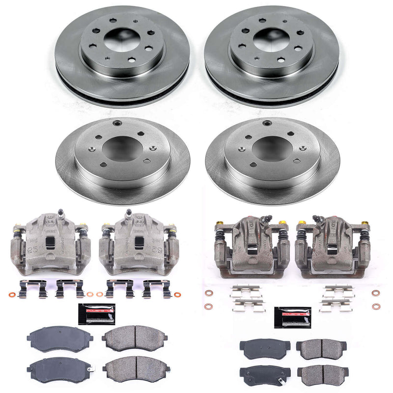 Power Stop KCOE4444 Autospecialty 1-Click OE Replacement Front And Rear Brake Kit With Calipers for 1999-2001 Hyundai Sonata Rear Disc product image