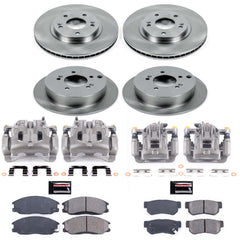 Power Stop KCOE4446 Autospecialty 1-Click OE Replacement Pad And Rotor Kit With Calipers for 2001 Hyundai Santa Fe Rear Disc product image