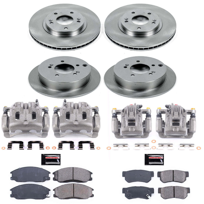 Power Stop KCOE4446 Autospecialty 1-Click OE Replacement Pad And Rotor Kit With Calipers for 2001 Hyundai Santa Fe Rear Disc product image
