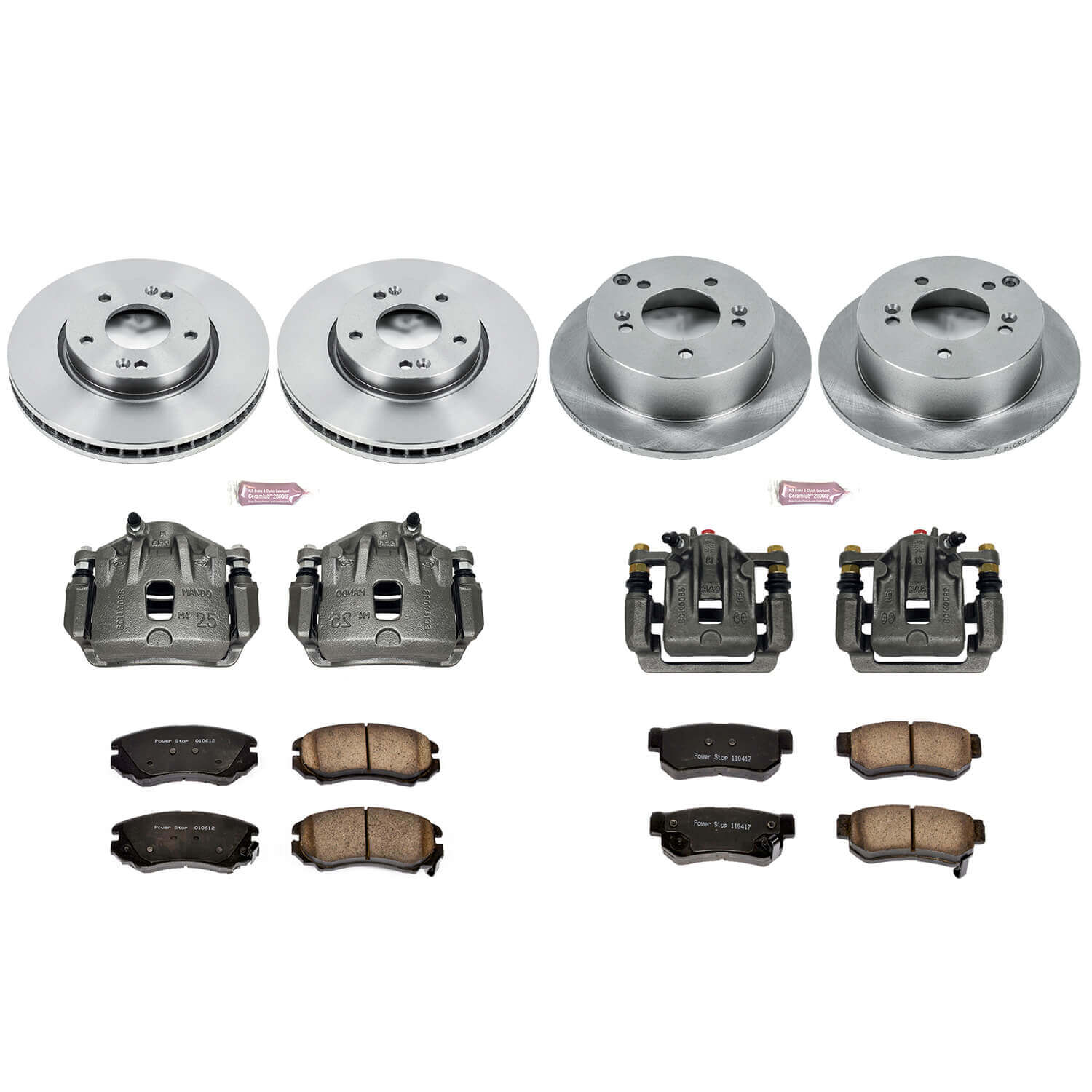 Power Stop KCOE4449B Autospecialty 1-Click Daily Driver Front And Rear Brake Kit for 2006-2008 Hyundai Sonata product image