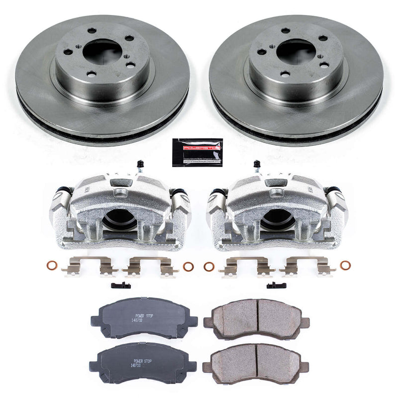 Power Stop KCOE445 Autospecialty 1-Click OE Replacement Pad And Rotor Kit With Calipers for 1997 Subaru Impreza product image