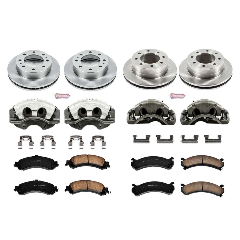 Power Stop KCOE4454 Autospecialty 1-Click Daily Driver Front And Rear Brake Kit for 2005 Chevrolet Silverado 1500 HD product image