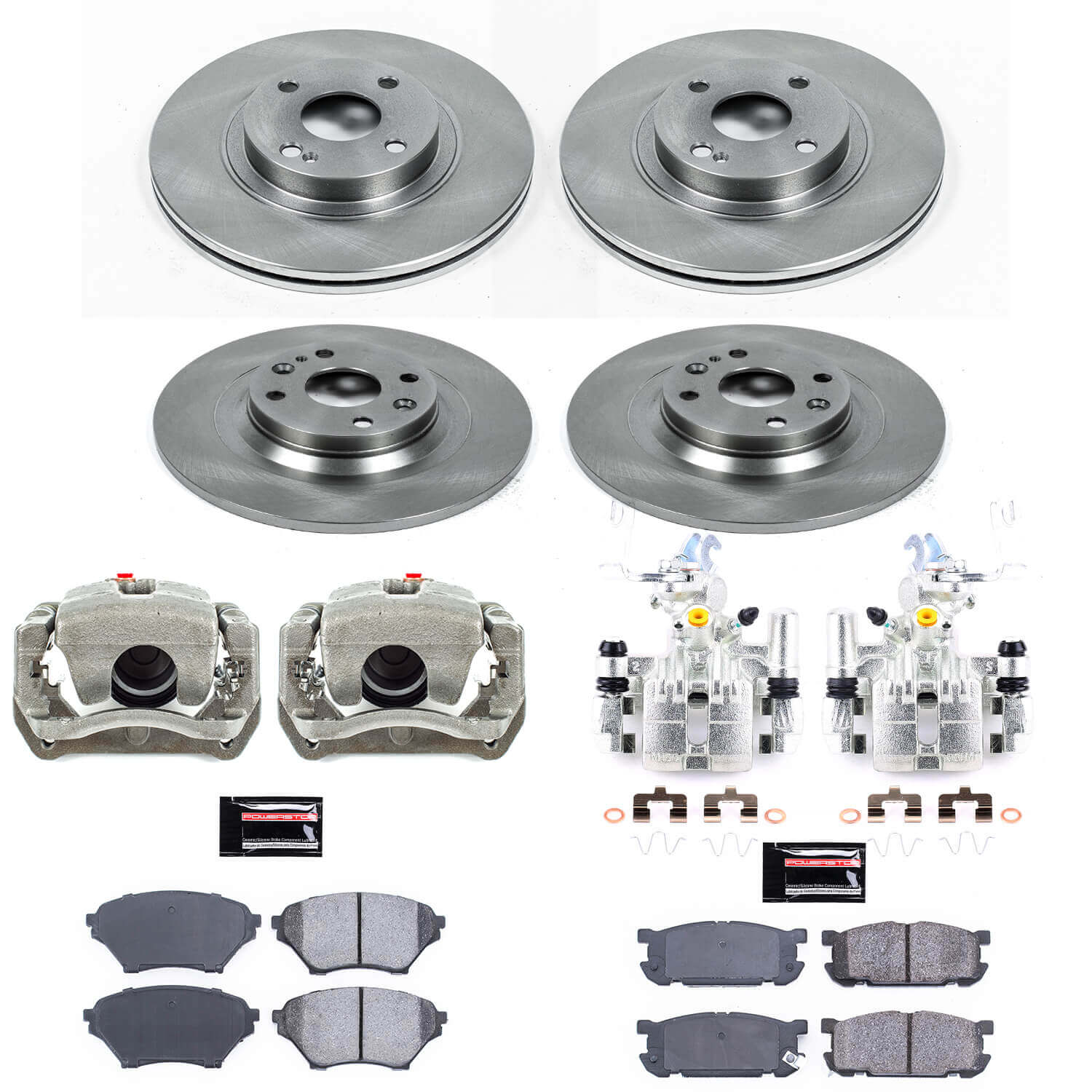 Power Stop KCOE4468 Autospecialty 1-Click Daily Driver Front And Rear Brake Kit for 2001-2005 Mazda Miata / MX-5 product image