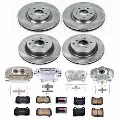 Power Stop KCOE4488A Front And Rear Autospecialty 1-Click OE Replacement Pad And Rotor Kit With Calipers for 2003 Infiniti G35 product image