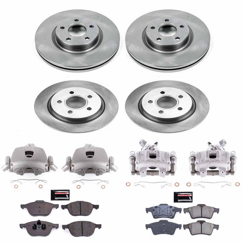 Power Stop KCOE4492A Autospecialty 1-Click OE Replacement Pad And Rotor Kit With Calipers for 2004-2005 Volvo S40 product image