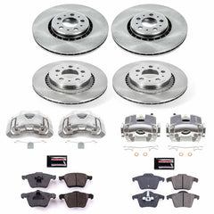 Power Stop KCOE4502 Autospecialty 1-Click OE Replacement Pad And Rotor Kit With Calipers for 2003-2014 Volvo XC90 product image
