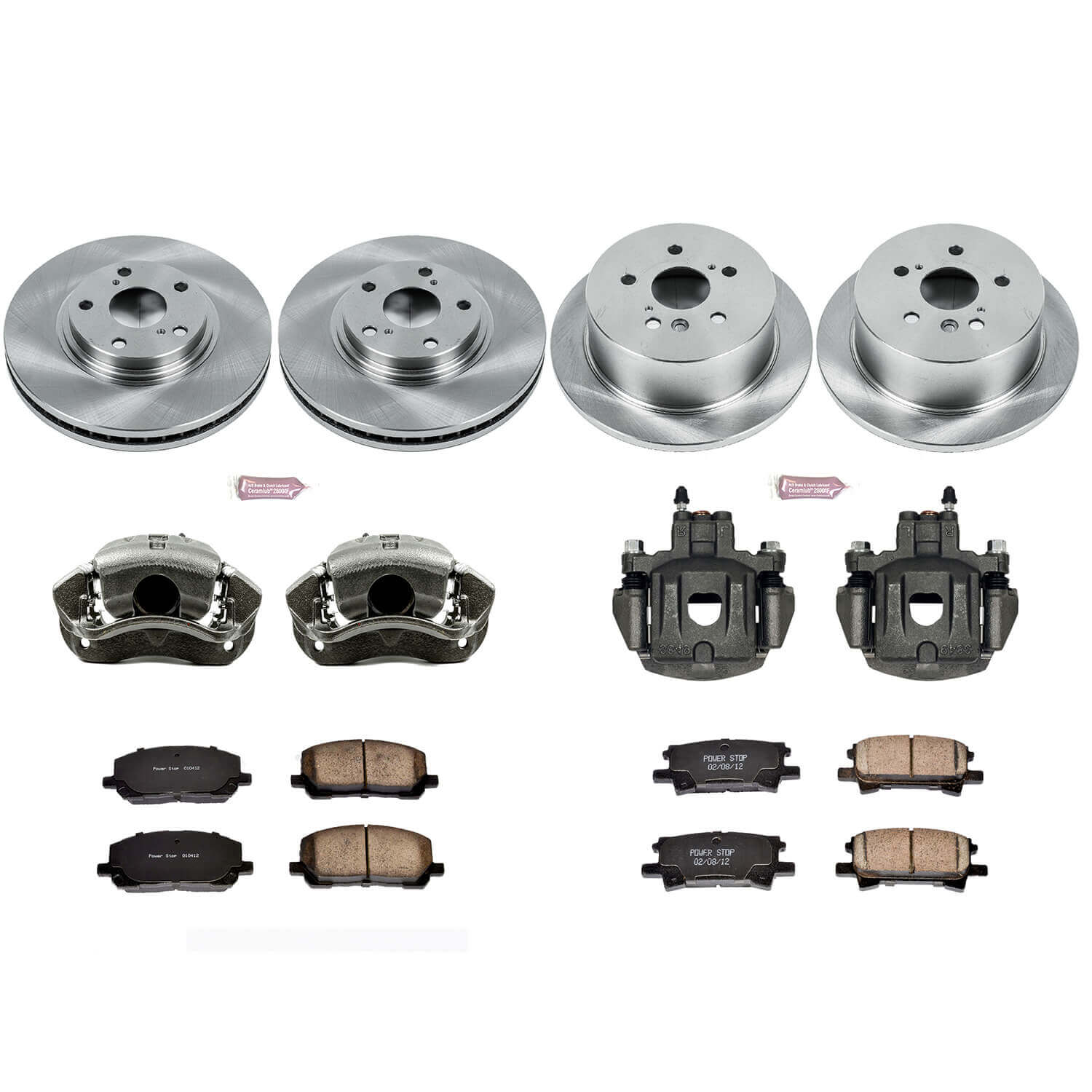 Power Stop KCOE4531 Autospecialty 1-Click Daily Driver Front And Rear Brake Kit for 2004-2007 Toyota Highlander product image