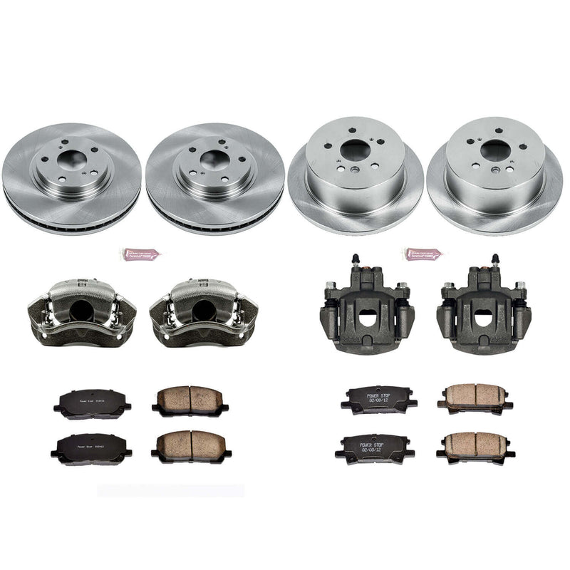 Power Stop KCOE4531 Autospecialty 1-Click Daily Driver Front And Rear Brake Kit for 2004-2007 Toyota Highlander product image