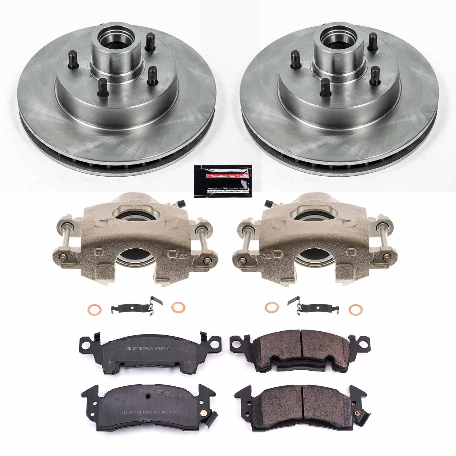 Power Stop KCOE4539B Autospecialty 1-Click OE Replacement Pad And Rotor Kit With Calipers for 1977 Cadillac Fleetwood Limousine product image