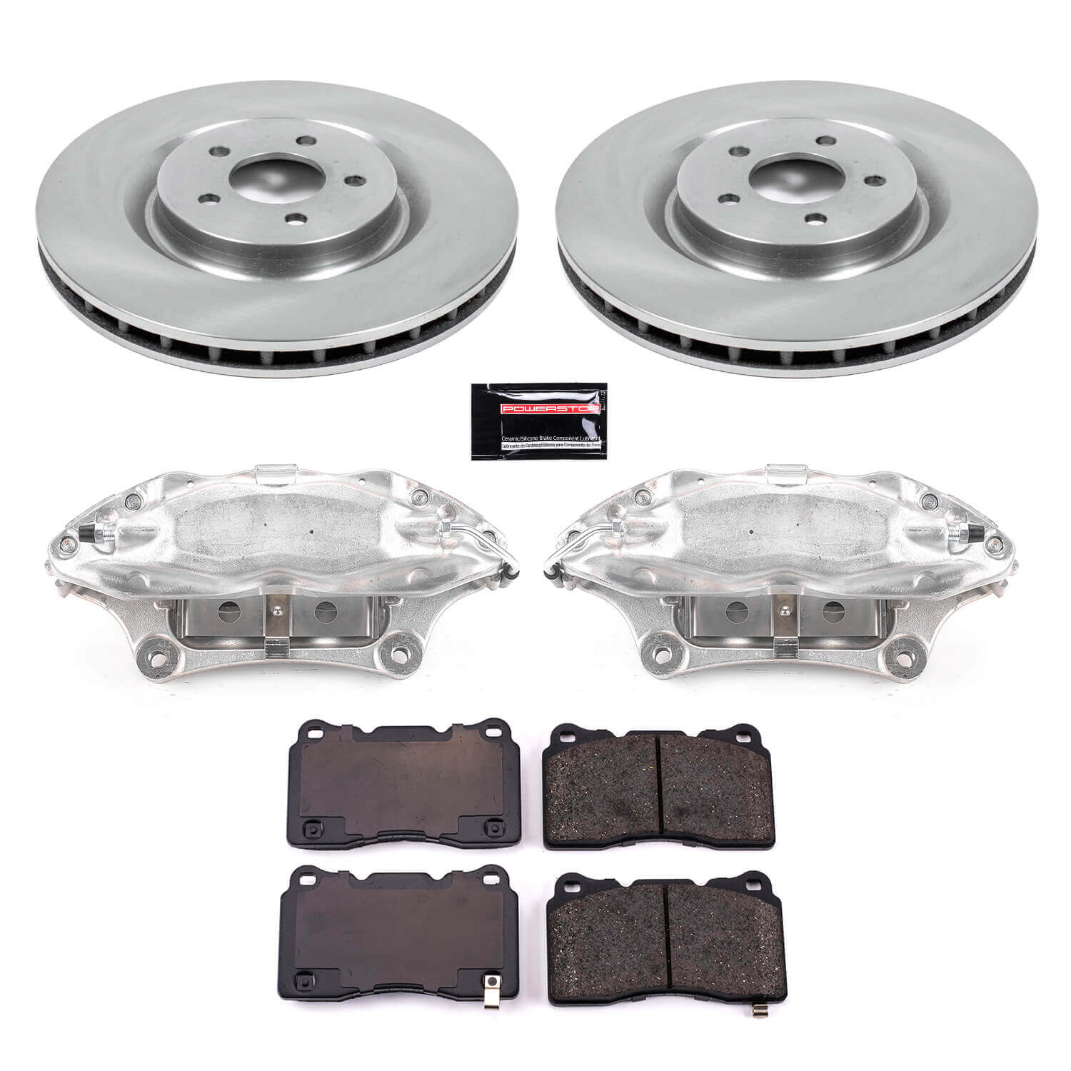 Power Stop KCOE4547 Autospecialty 1-Click OE Replacement Front Brake Kit With Calipers for 2007 Ford Mustang Shelby GT500 product image