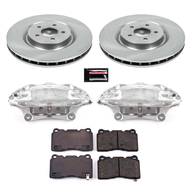 Power Stop KCOE4547 Autospecialty 1-Click OE Replacement Front Brake Kit With Calipers for 2007 Ford Mustang Shelby GT500 product image