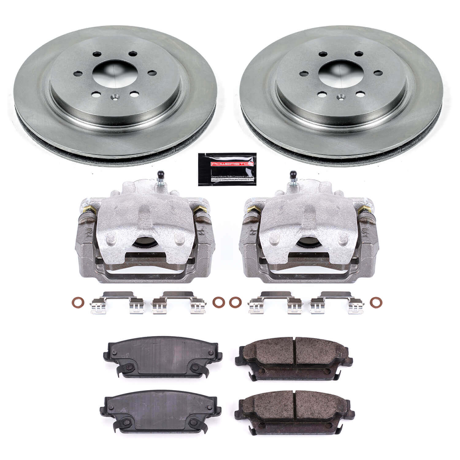 Power Stop KCOE4568 Autospecialty 1-Click OE Replacement Pad And Rotor Kit With Calipers for 2004-2009 Cadillac Srx product image