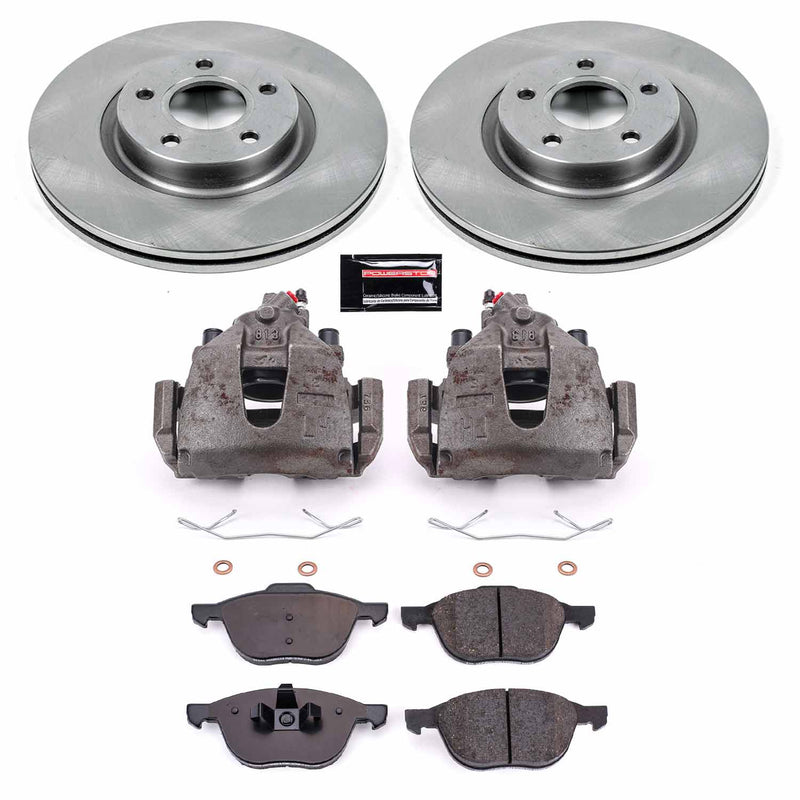 Power Stop KCOE4575A Autospecialty 1-Click OE Replacement Front Brake Kit With Calipers for 2008-2013 Volvo C30 product image