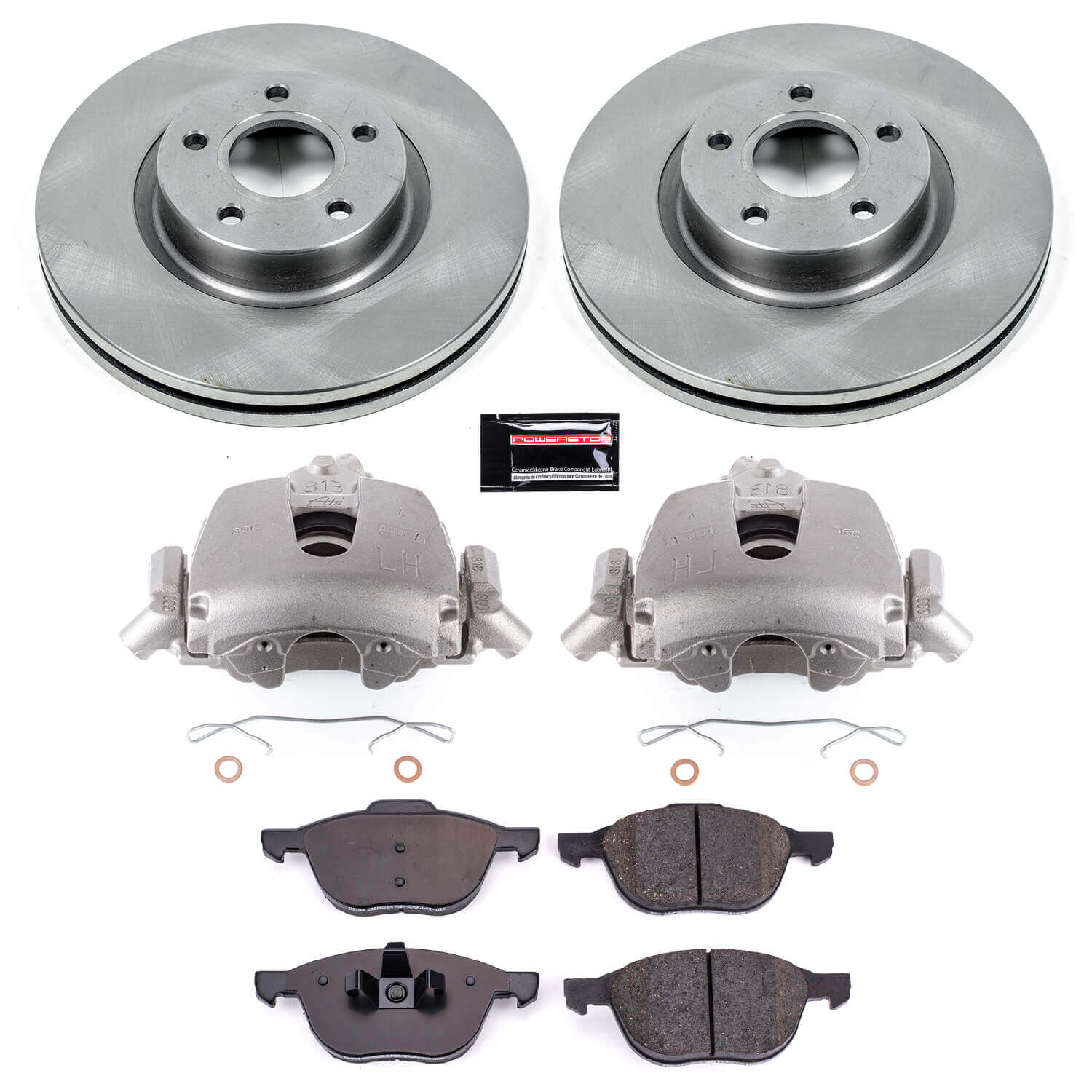 Power Stop KCOE4575B Autospecialty 1-Click OE Replacement Pad And Rotor Kit With Calipers for 2006-2013 Volvo C70 product image