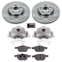 Power Stop KCOE4575B Autospecialty 1-Click OE Replacement Pad And Rotor Kit With Calipers for 2006-2013 Volvo C70 product image
