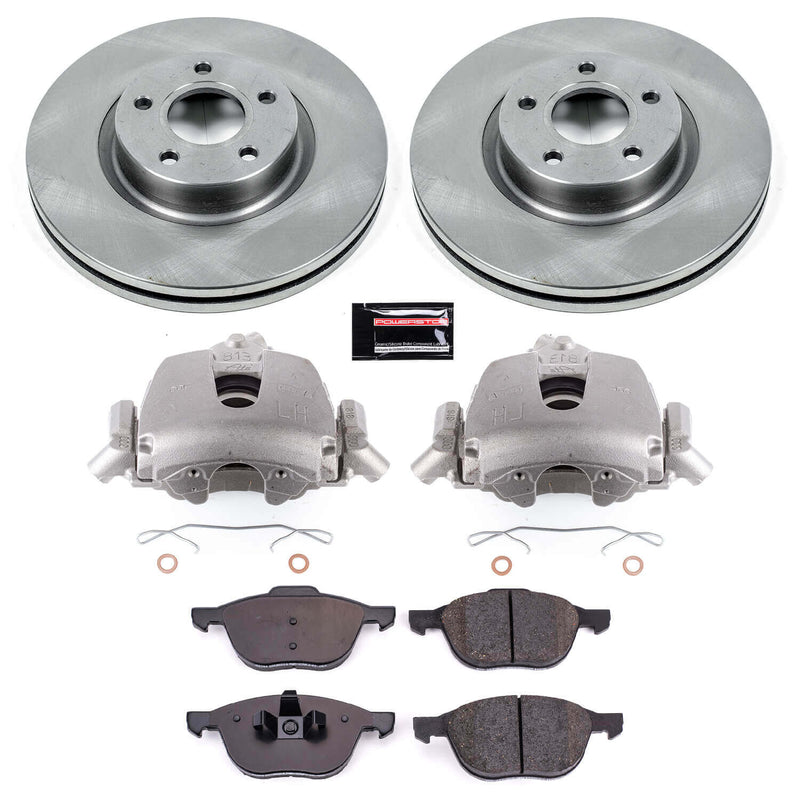 Power Stop KCOE4575B Autospecialty 1-Click OE Replacement Pad And Rotor Kit With Calipers for 2006-2013 Volvo C70 product image