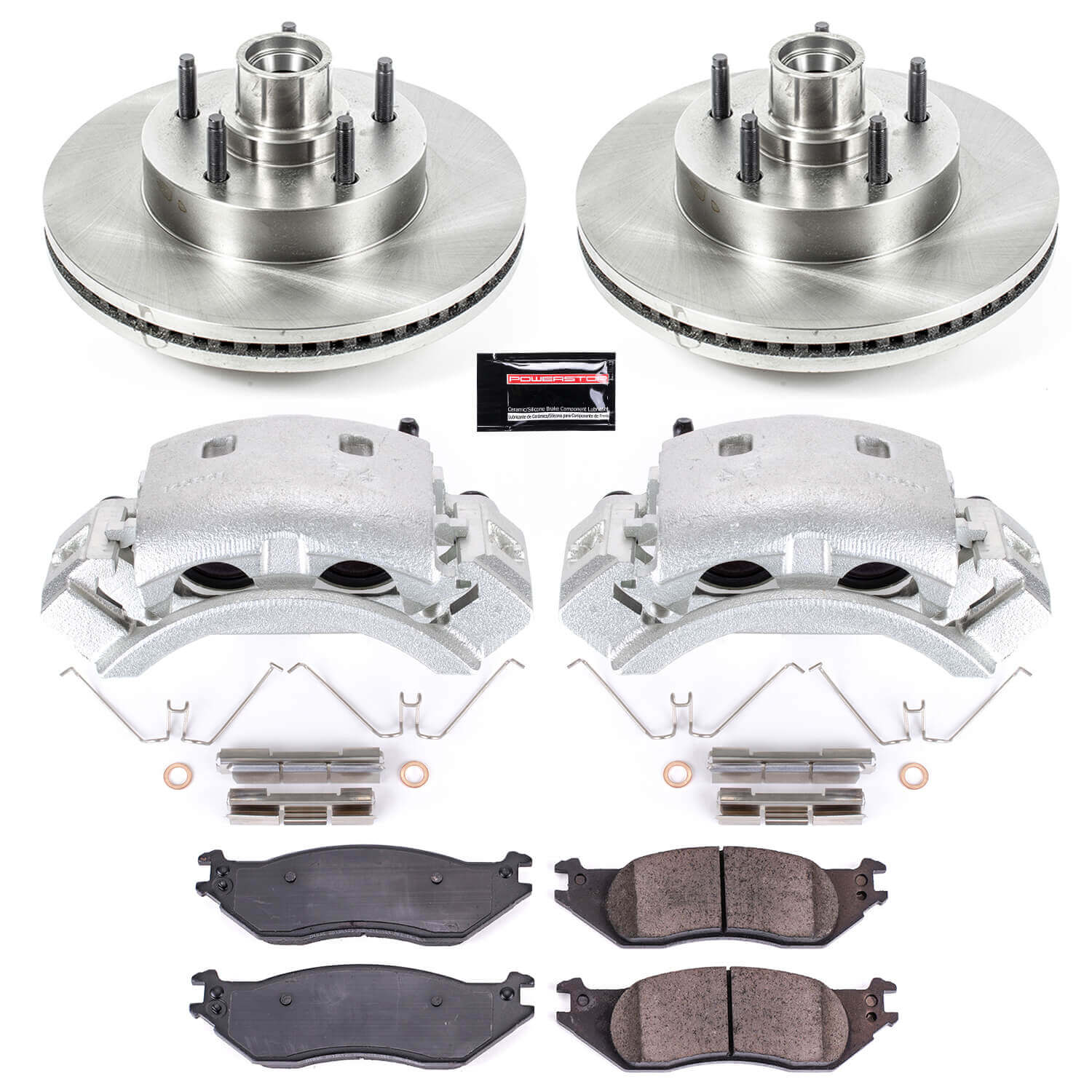 Power Stop KCOE4578 Autospecialty 1-Click OE Replacement Pad And Rotor Kit With Calipers for 2004-2006 Ford E-150 product image