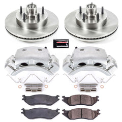 Power Stop KCOE4578 Autospecialty 1-Click OE Replacement Pad And Rotor Kit With Calipers for 2004-2006 Ford E-150 product image