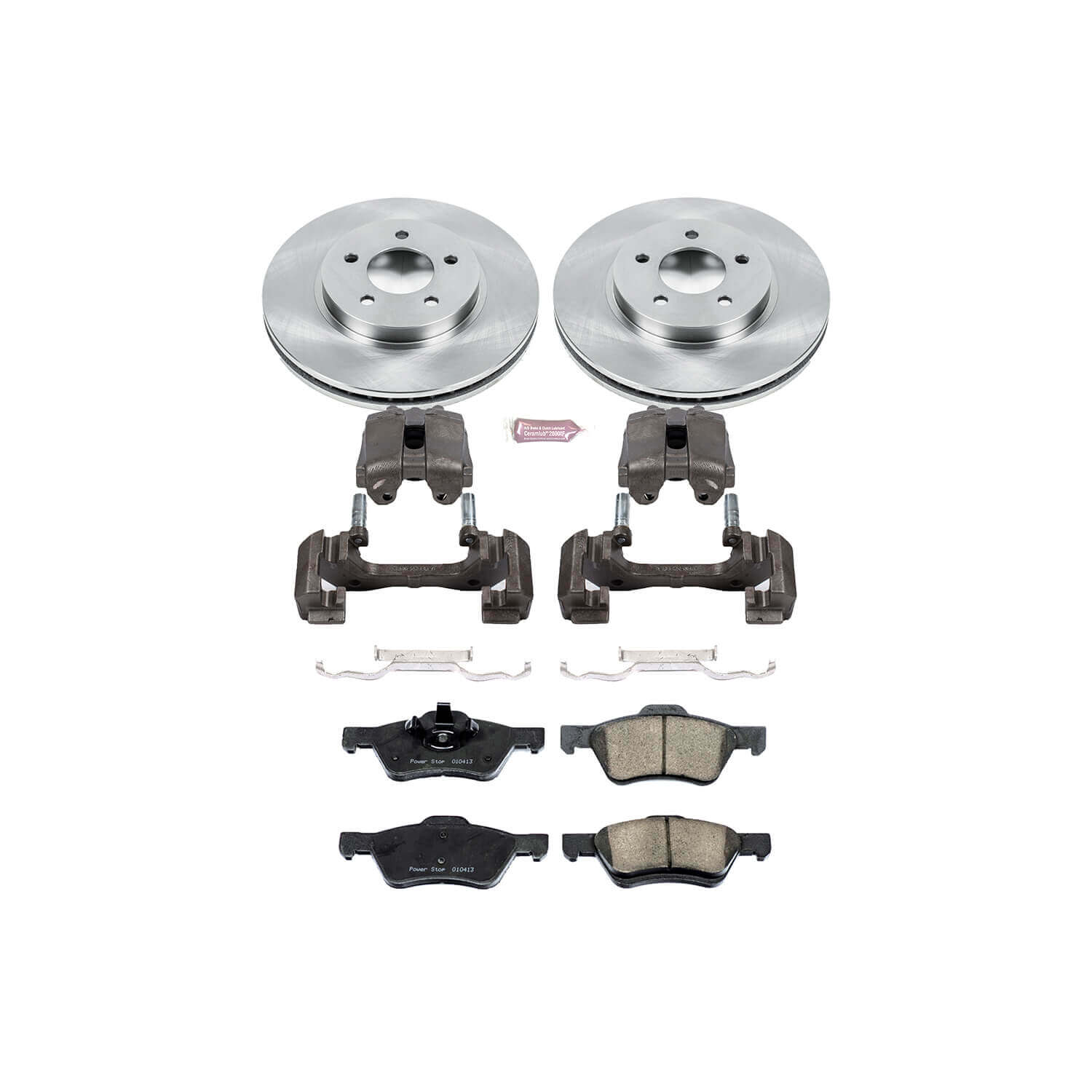 Power Stop KCOE4581 Autospecialty 1-Click Daily Driver Front Brake Kit for 2008 Ford Escape Rear Disc product image