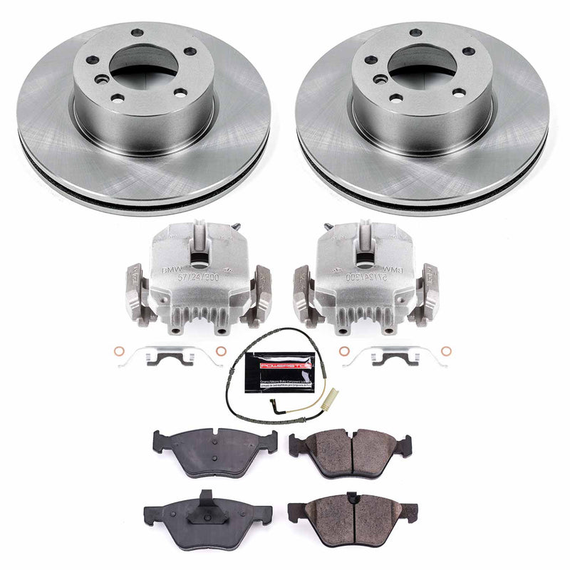 Power Stop KCOE4589 Autospecialty 1-Click OE Replacement Pad And Rotor Kit With Calipers for 2006 BMW 325Xi product image