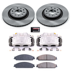 Power Stop KCOE4599A Autospecialty 1-Click OE Replacement Front Brake Kit With Calipers for 2008-2009 Ford Taurus X product image
