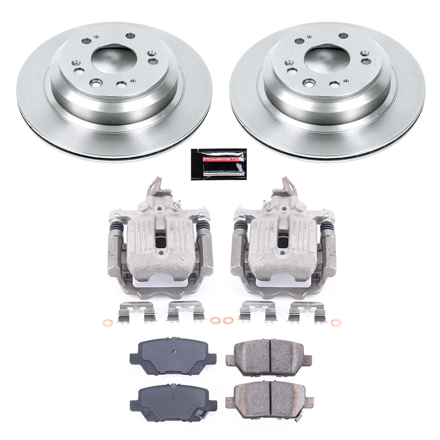 Power Stop KCOE4605 Autospecialty 1-Click OE Replacement Rear Brake Kit With Calipers for 2005-2012 Acura RL product image