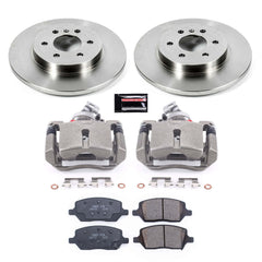 Power Stop KCOE4609 Autospecialty 1-Click OE Replacement Rear Brake Kit With Calipers for 2006 Buick Terraza Front Wheel Drive product image