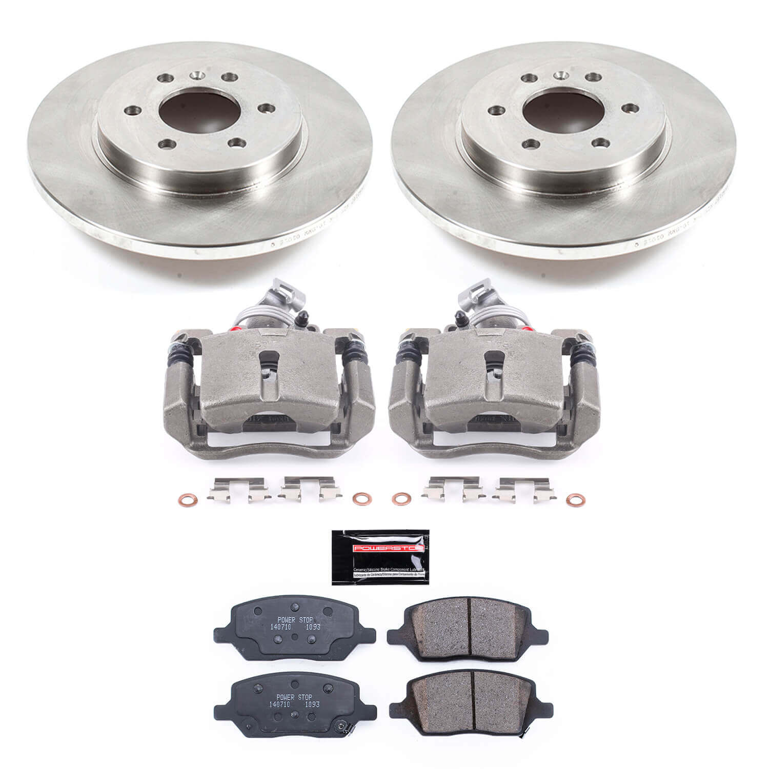 Power Stop KCOE4610 Autospecialty 1-Click OE Replacement Rear Brake Kit With Calipers for 2006 Buick Terraza All Wheel Drive, Front Wheel Drive product image