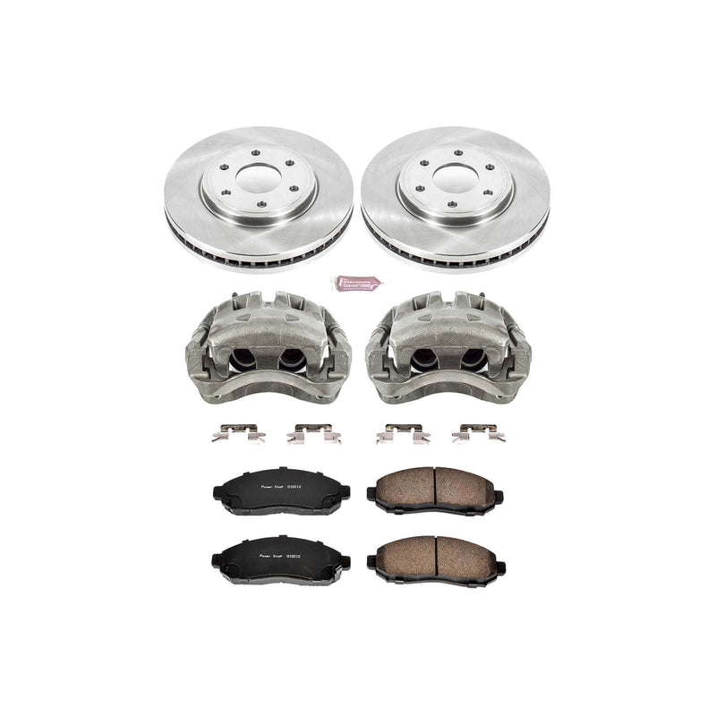 Power Stop KCOE4611 Autospecialty 1-Click Daily Driver Front Brake Kit for 2005-2010 Nissan Frontier Rear Wheel Drive product image