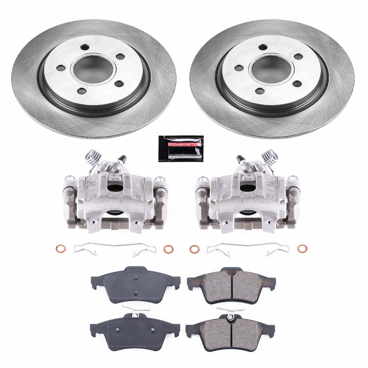 Power Stop KCOE4613 Autospecialty 1-Click OE Replacement Pad And Rotor Kit With Calipers for 2008-2013 Volvo C30 product image