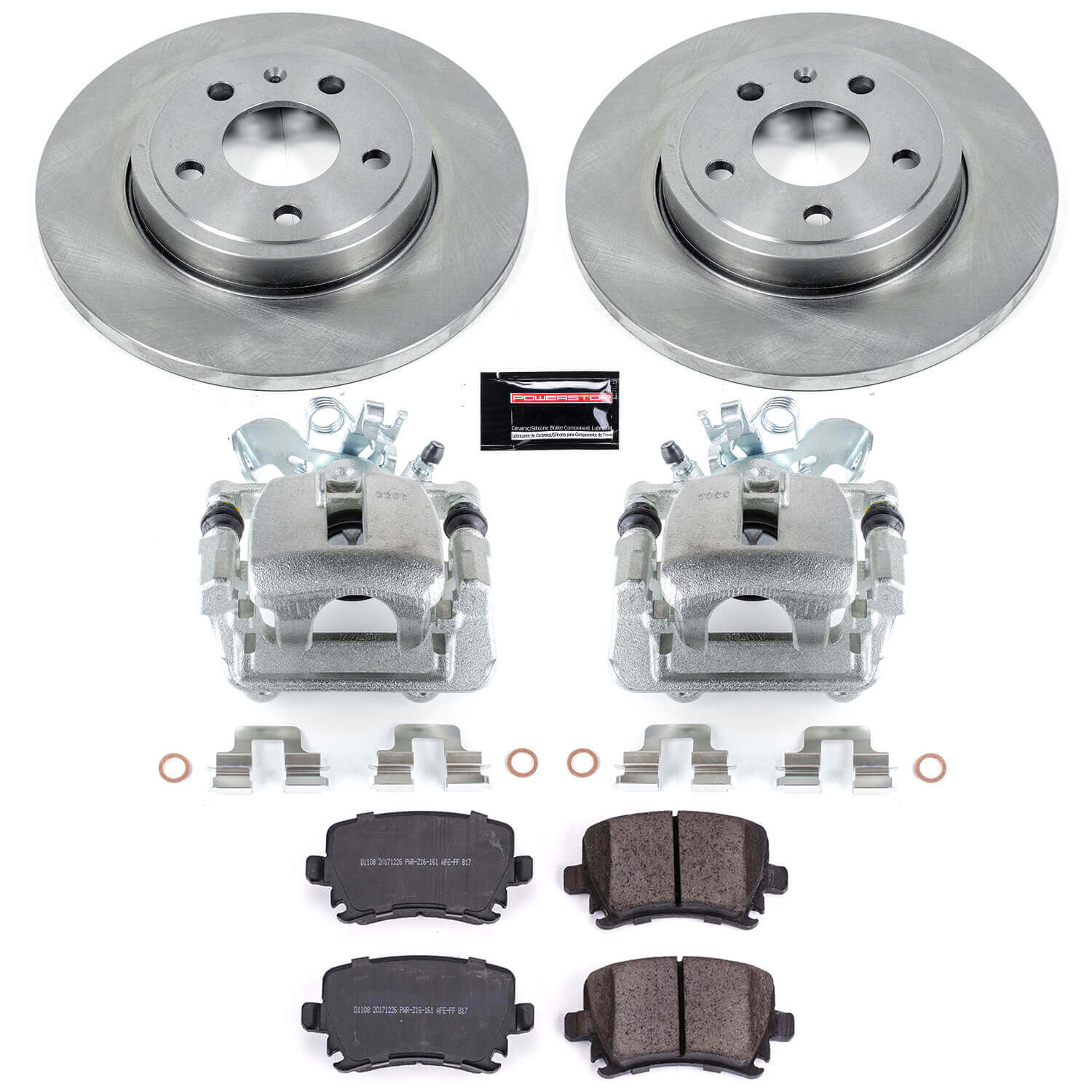 Power Stop KCOE4624 Autospecialty 1-Click OE Replacement Pad And Rotor Kit With Calipers for 2005-2006 Audi A4 Base product image