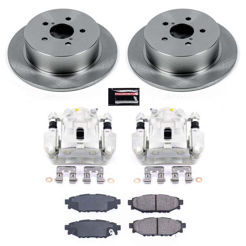 Power Stop KCOE4632 Autospecialty 1-Click OE Replacement Rear Brake Kit With Calipers for 2005 Subaru Legacy I, Limited product image