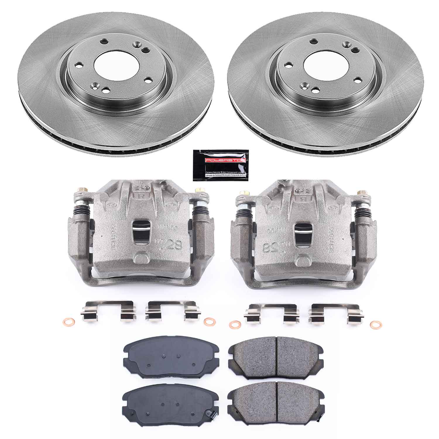 Power Stop KCOE4646A Autospecialty 1-Click OE Replacement Front Brake Kit With Calipers for 2009-2011 Hyundai Azera product image