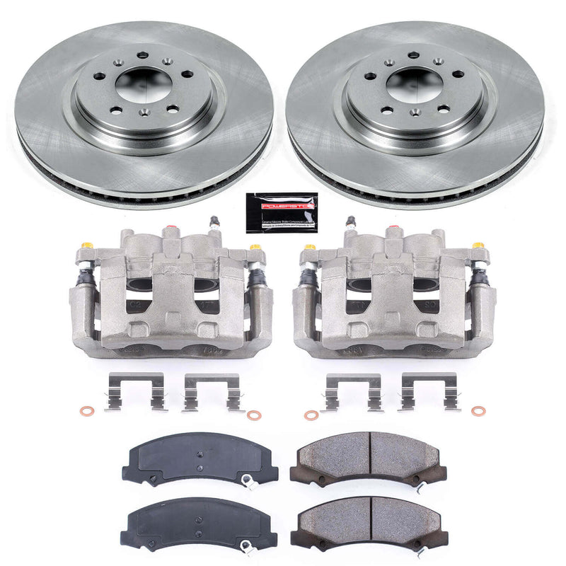Power Stop KCOE4654 Autospecialty 1-Click OE Replacement Front Brake Kit With Calipers for 2008-2009 Buick Allure product image