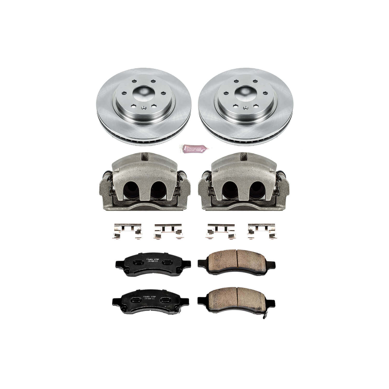 Power Stop KCOE4657 Autospecialty 1-Click Daily Driver Front Brake Kit for 2008-2017 Buick Enclave product image