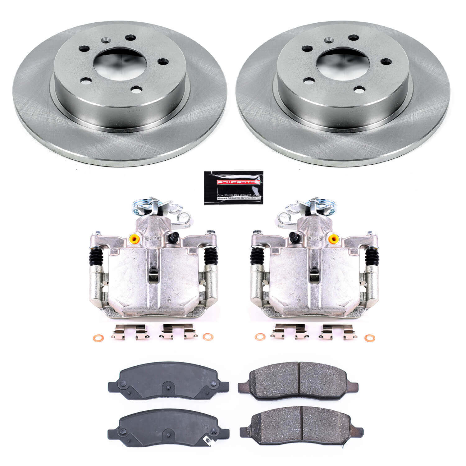 Power Stop KCOE4658 Autospecialty 1-Click OE Replacement Rear Brake Kit With Calipers for 2006-2011 Buick Lucerne product image