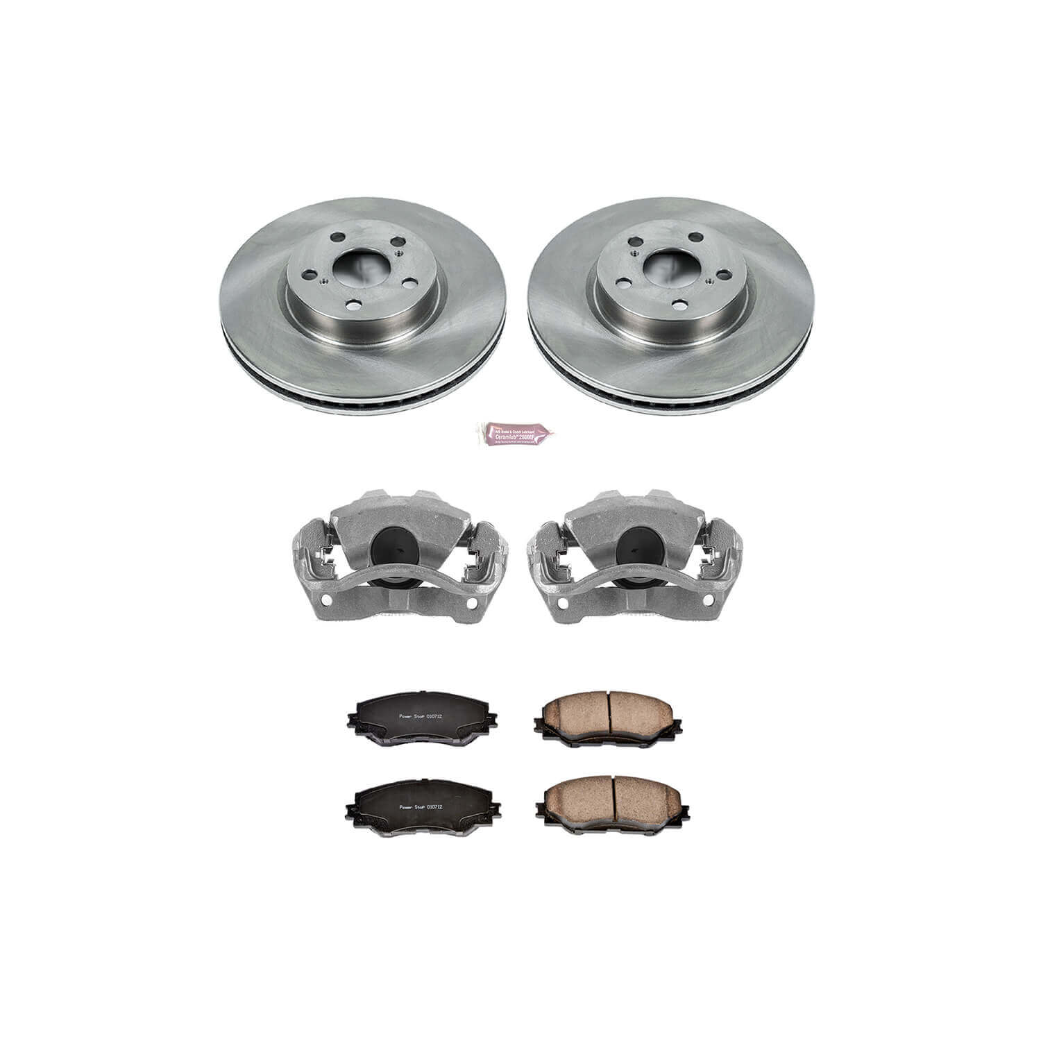 Power Stop KCOE4669 Autospecialty 1-Click Daily Driver Front Brake Kit for 2009-2010 Pontiac Vibe Base product image