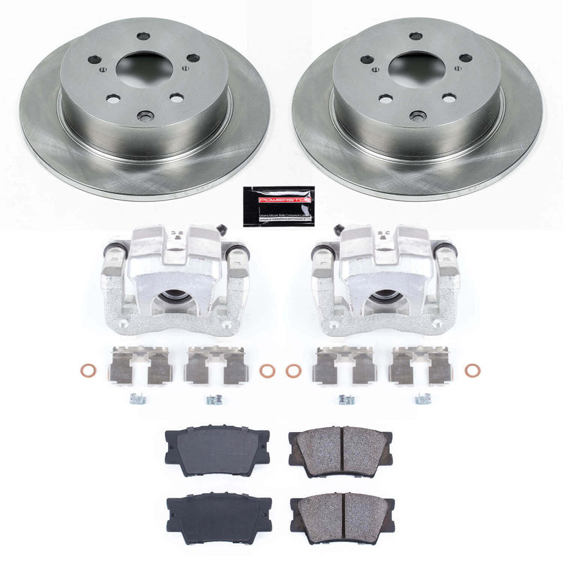 Power Stop KCOE4670 Autospecialty 1-Click OE Replacement Pad And Rotor Kit With Calipers for 2009-2010 Pontiac Vibe AWD, GT product image