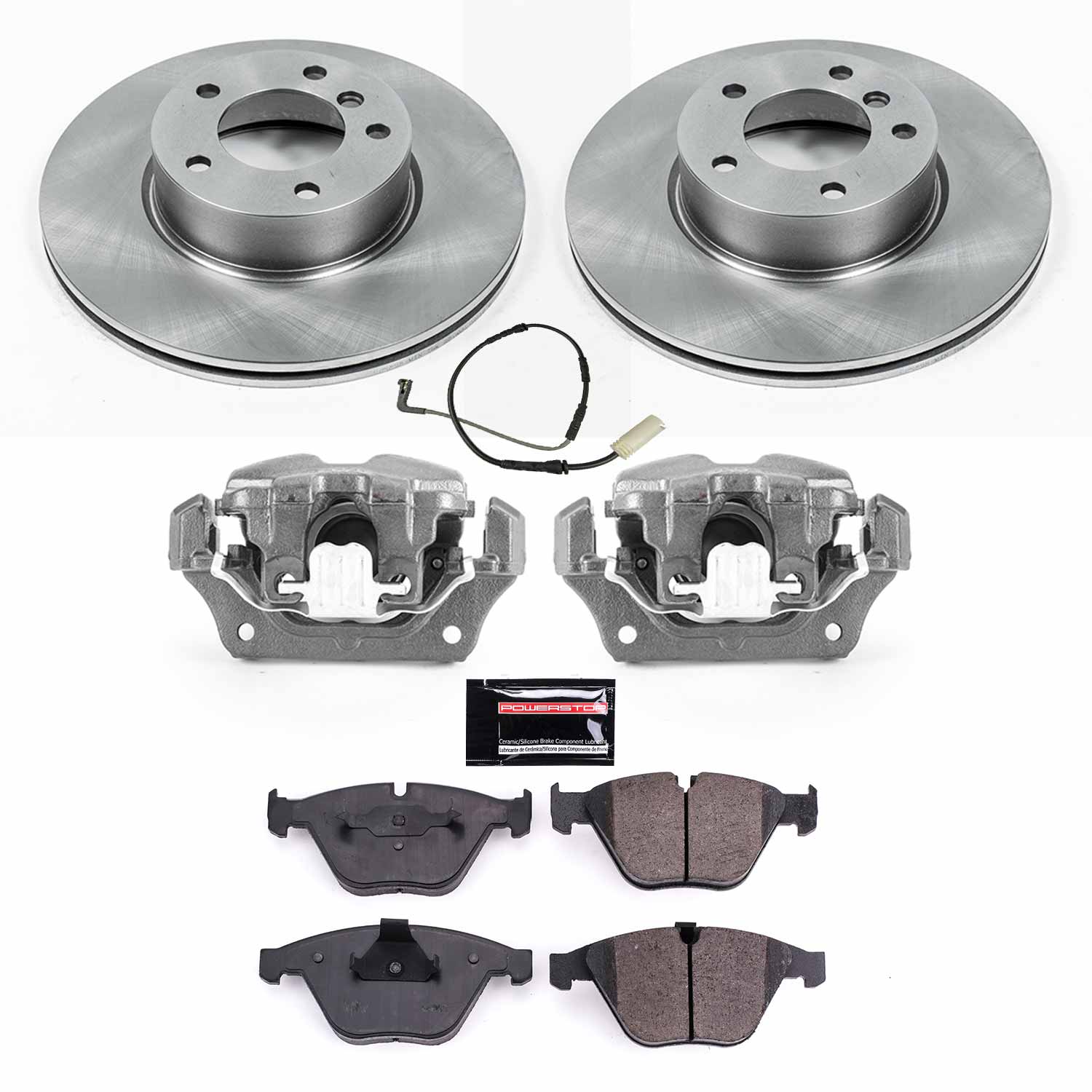 Power Stop KCOE4677 Autospecialty 1-Click Daily Driver Front Brake Kit for 2008-2010 BMW 328I product image