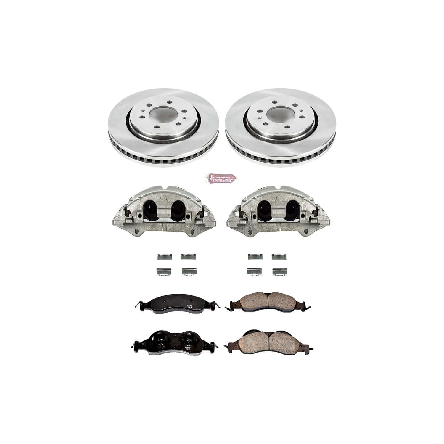 Power Stop KCOE4682 Autospecialty 1-Click Daily Driver Front Brake Kit for 2007-2009 Ford Expedition product image