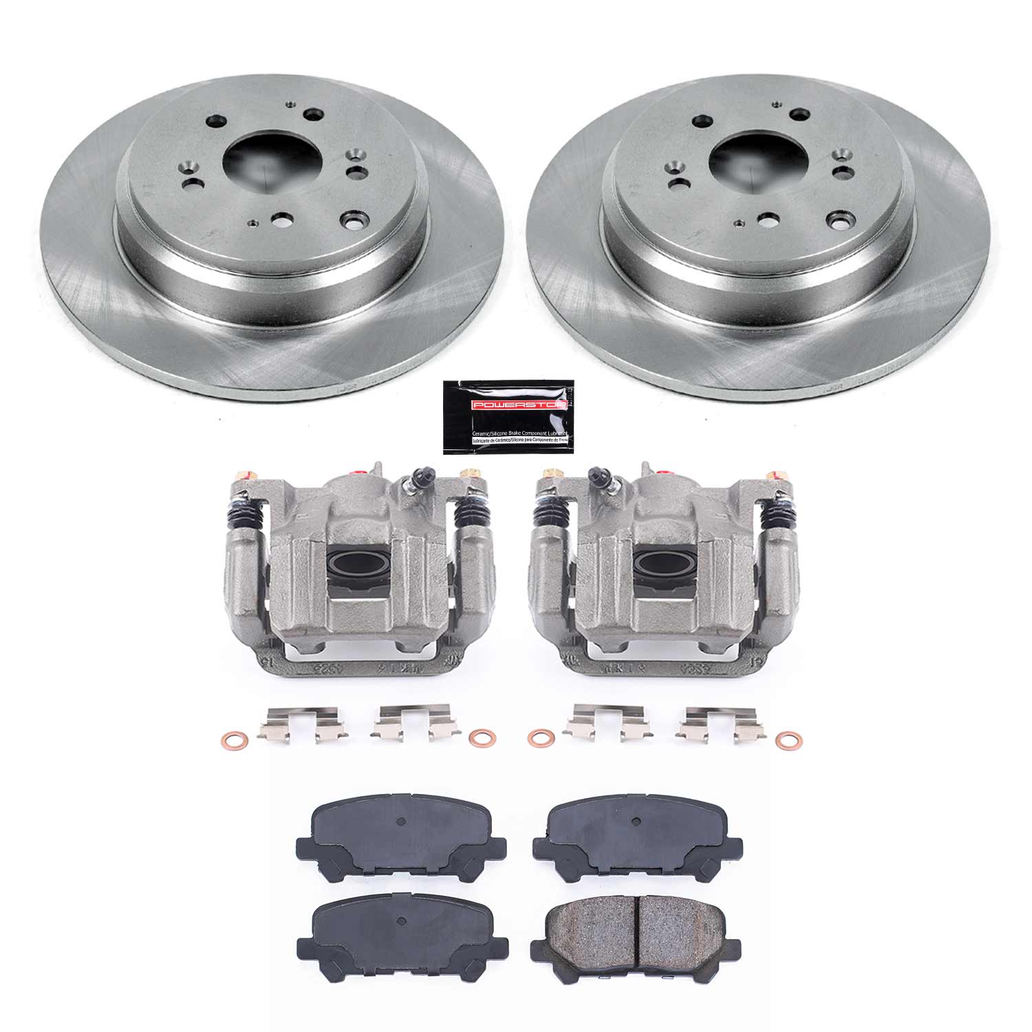 Power Stop KCOE4685A Autospecialty 1-Click OE Replacement Rear Brake Kit With Calipers for 2011-2017 Honda Odyssey product image