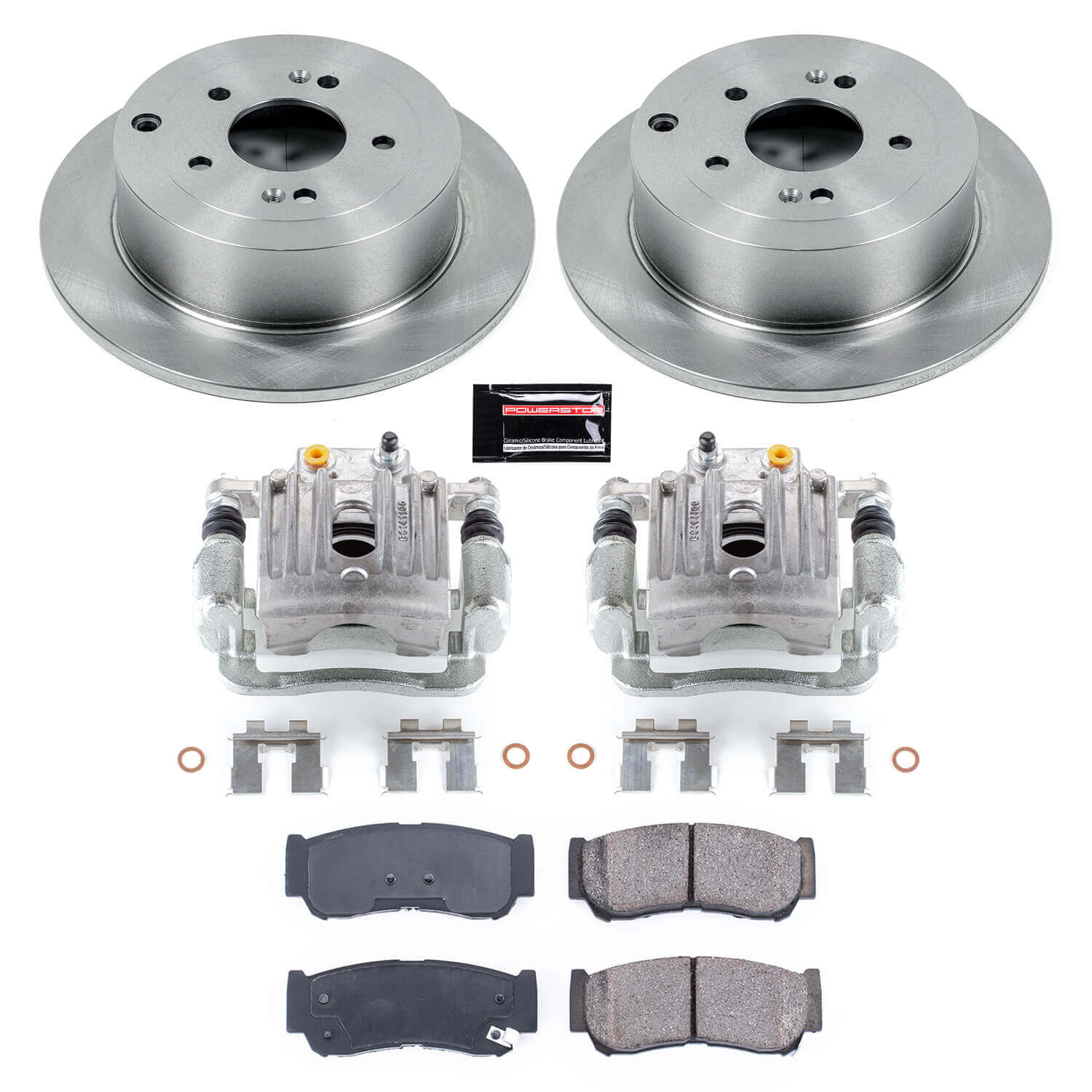 Power Stop KCOE4694 Autospecialty 1-Click OE Replacement Pad And Rotor Kit With Calipers for 2007-2009 Hyundai Santa Fe product image