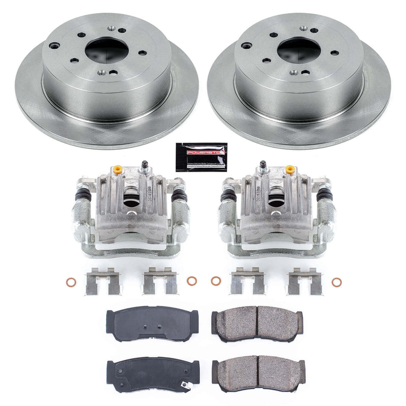 Power Stop KCOE4694 Autospecialty 1-Click OE Replacement Pad And Rotor Kit With Calipers for 2007-2009 Hyundai Santa Fe product image